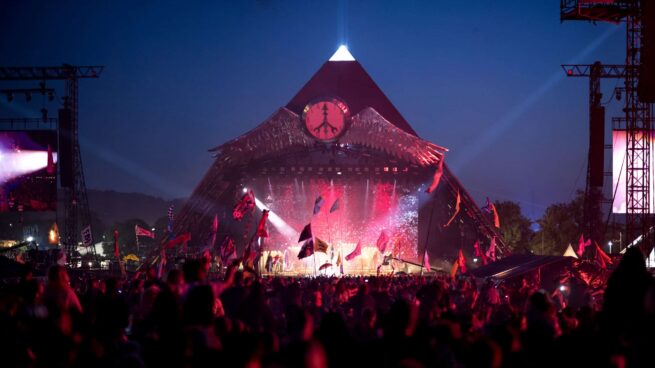 The Pyramid Stage at Glastonbury Festival