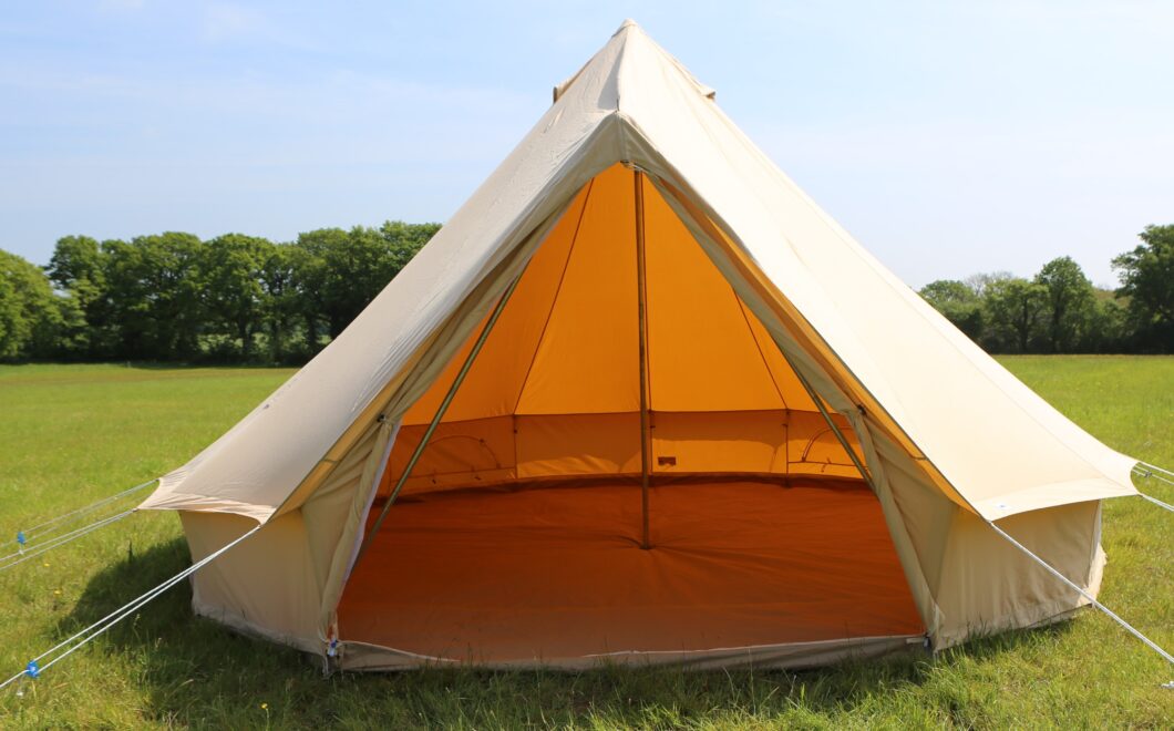 Unfurnished glamper at The Pop-Up Camp, unofficial glamping for the Oasis concerts at Knebworth 2027