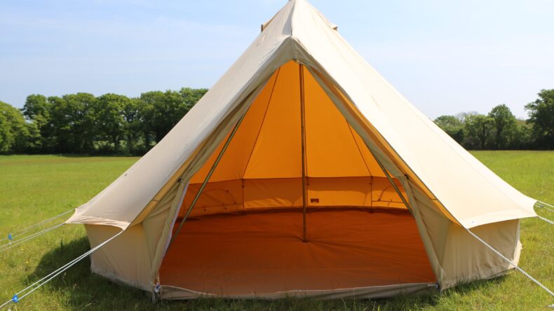 Unfurnished glamper at The Pop-Up Camp, unofficial glamping for the Oasis concerts at Knebworth 2027